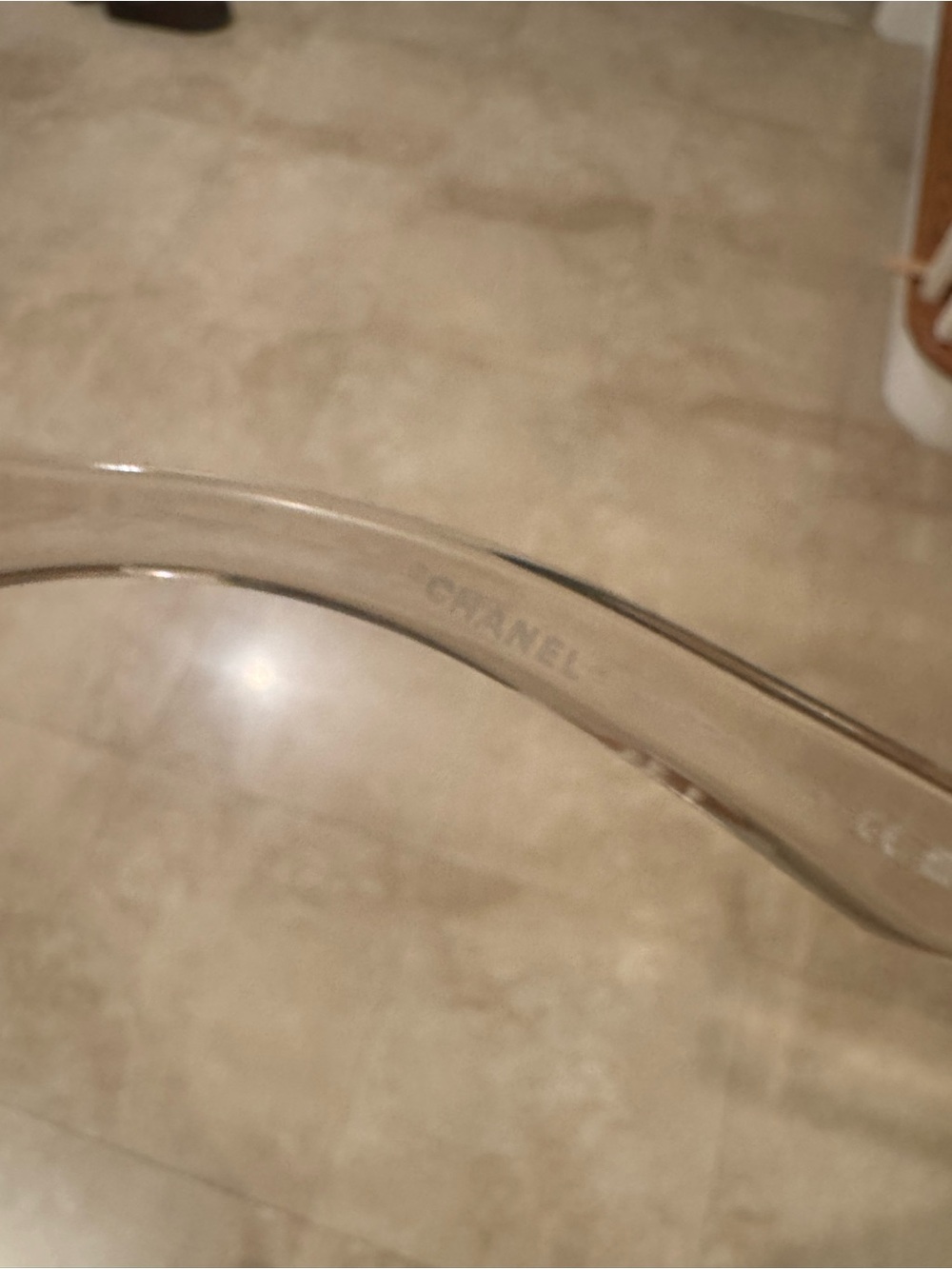 CHANEL Shield Sunglasses in Black with Silver Accents - Picture 4 of 4